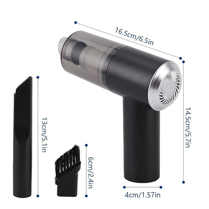 2-in-1 Wireless Car Vacuum Cleaner & Powerful Blower | High Suction