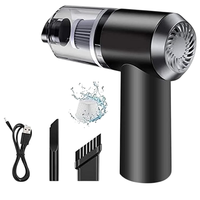 2-in-1 Wireless Car Vacuum Cleaner & Powerful Blower | High Suction